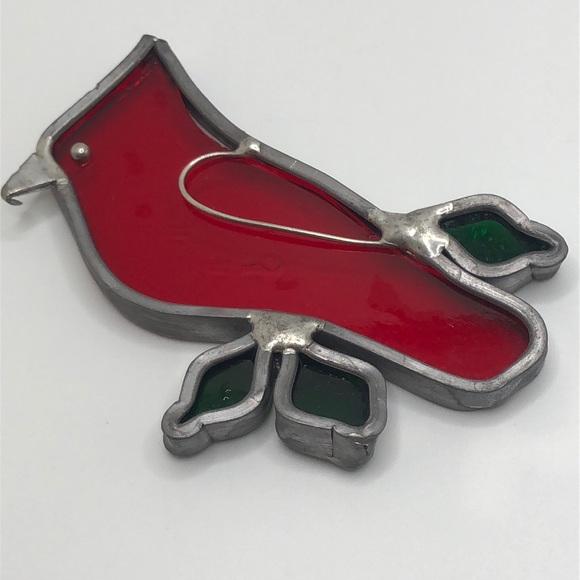 VTG Sun Catcher Beautiful Cardinal Illinois State Bird - Picture 3 of 7